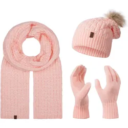 Rock Creek Schal Mütze Handschuhe Set Winterset