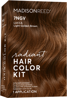 2243 Madison Reed Radiant Cream Color Permanent Hair Color Kit 7NGV Lucca Light Brown