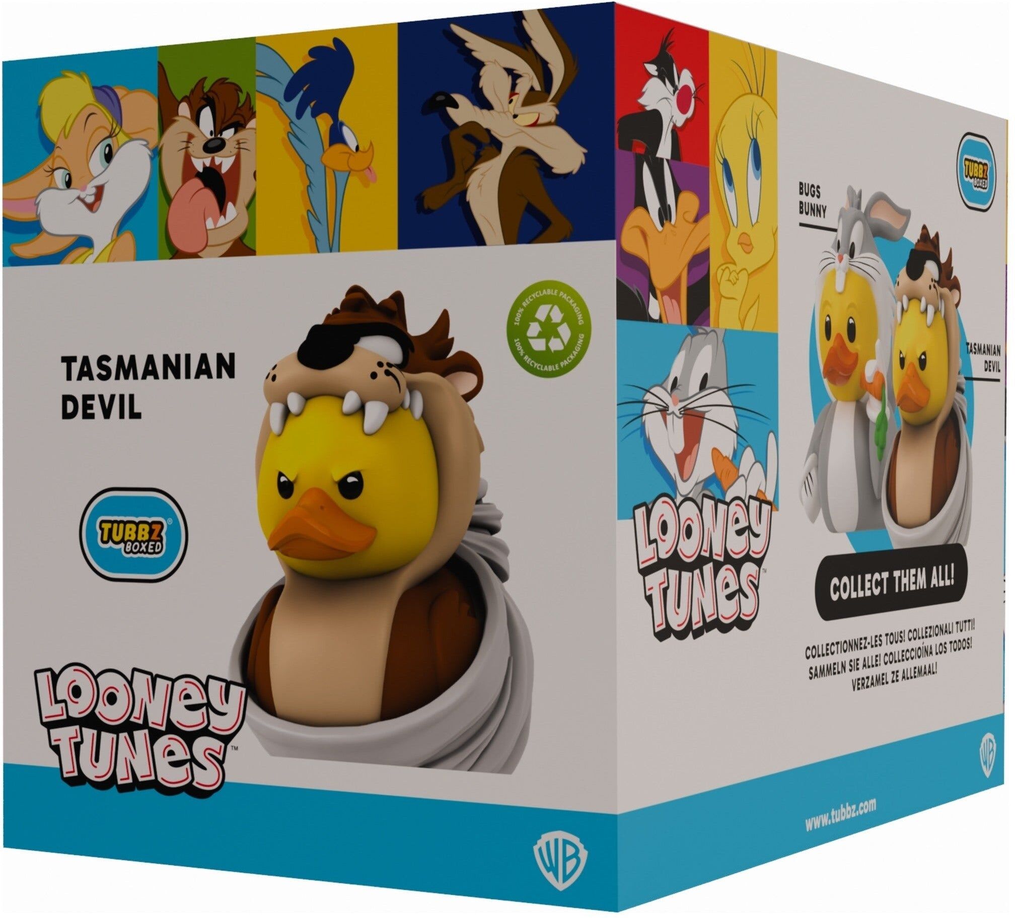 Looney Tunes Tazmanian Devil TUBBZ Boxed Edition Collectible Figure - 9 cm Tall - Numskull