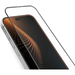 SBS Extrem widerstandsfähiges Glas für iPhone 15 Pro mit D3O-Technologie (1 Stk., Apple iPhone 15 Pro), Smartphone Schutzfolie, Transparent, Schwarz