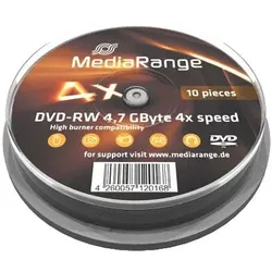 MediaRange MR450 DVD-Rohling 4,7 GB DVD-RW 10 Stück(e)