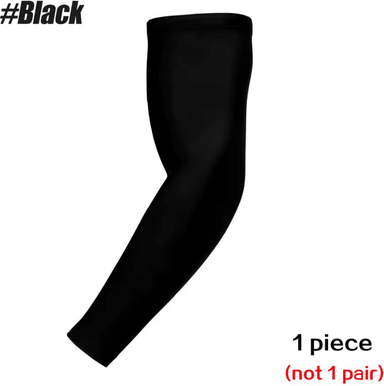 Inspire Curations Cooling UV Protection Arm Sleeve For Golf Cycling Running And Outdoor Sports 1 Pcs Black m
