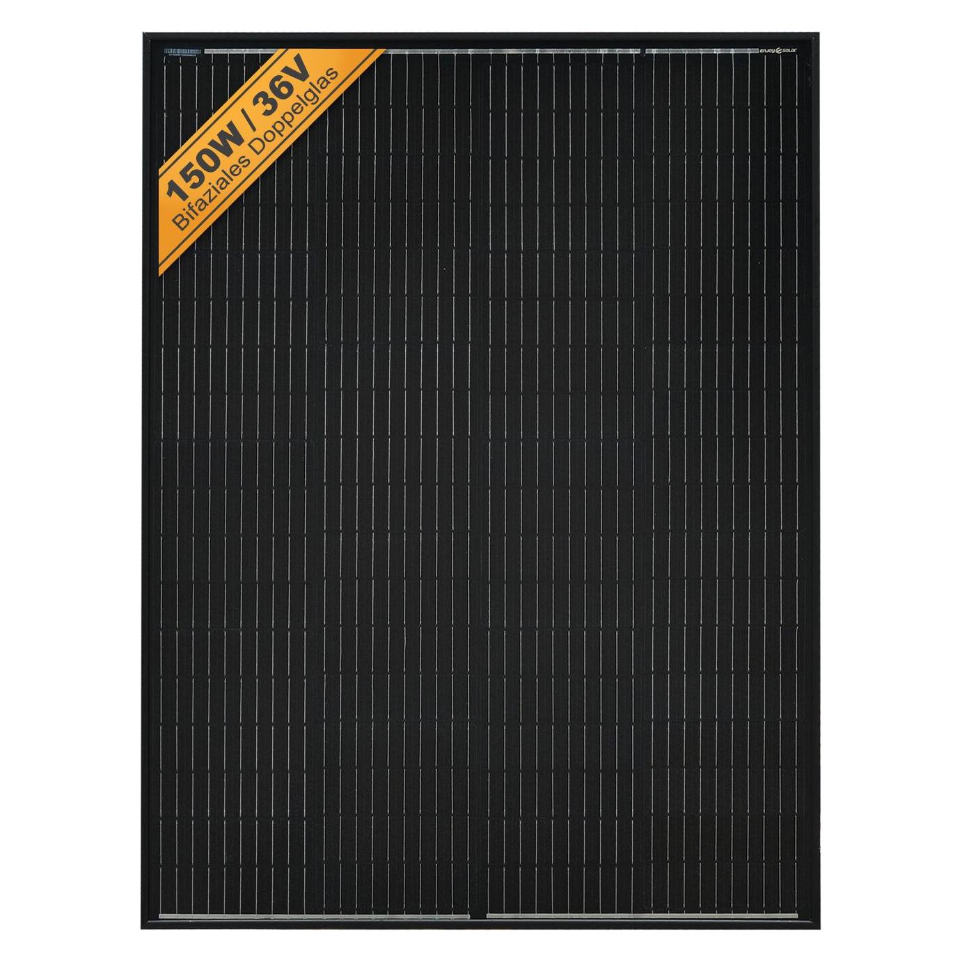 Enjoy solar Monokristallines Bifaziales Solarmodul 150W/36V (150 W, 9.80 kg) (67965253)