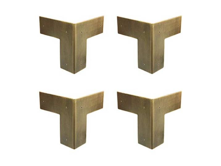 SGDBVOLM 4 Stück robuste Eckenschutz-Hosenträger Schrankschutz for antike Möbel, Tische und Stühle(Antique Bronze)