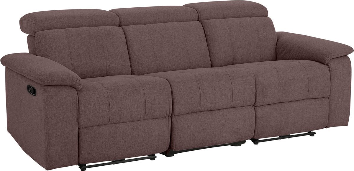 Notio Living Tanaro 3-zits sofa in bruine stof
