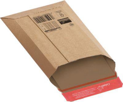 Versandtaschen ColomPac, Wellpappe, haftklebend, 20 Stück, B 150 x H 250 mm, braun