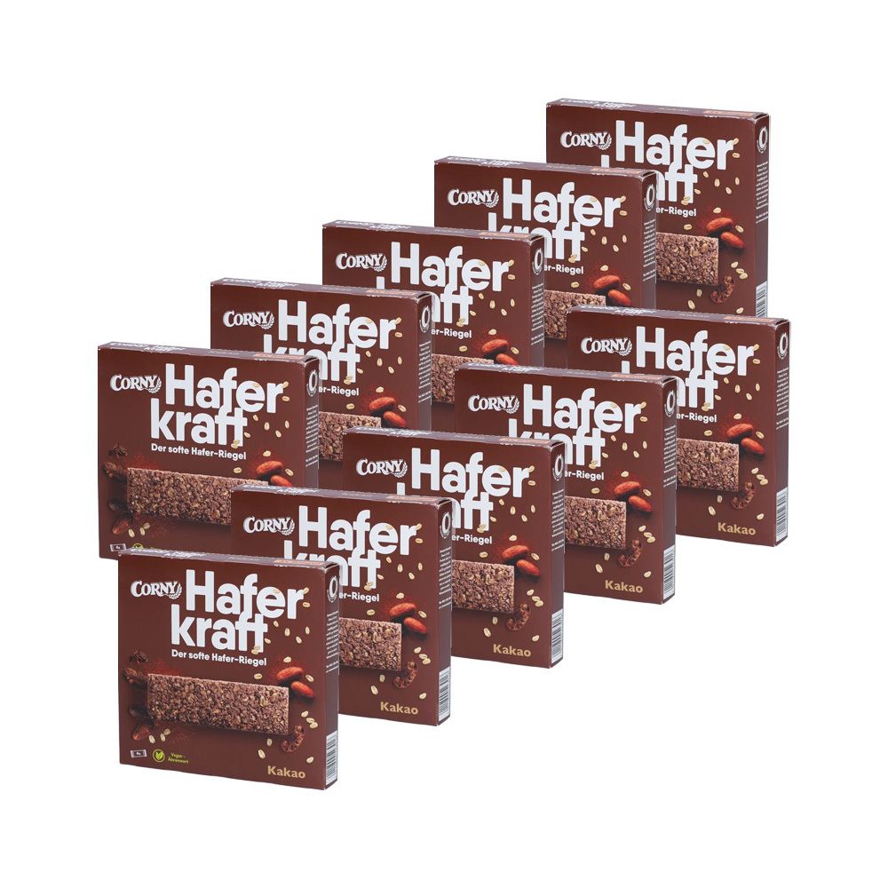Corny Haferkraft Faltschachtel kakao x10 10x4 St Riegel