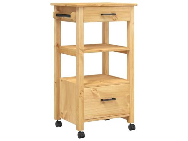 vidaXL Küchenwagen Monza 48x40x88,5 cm Massivholz Kiefer