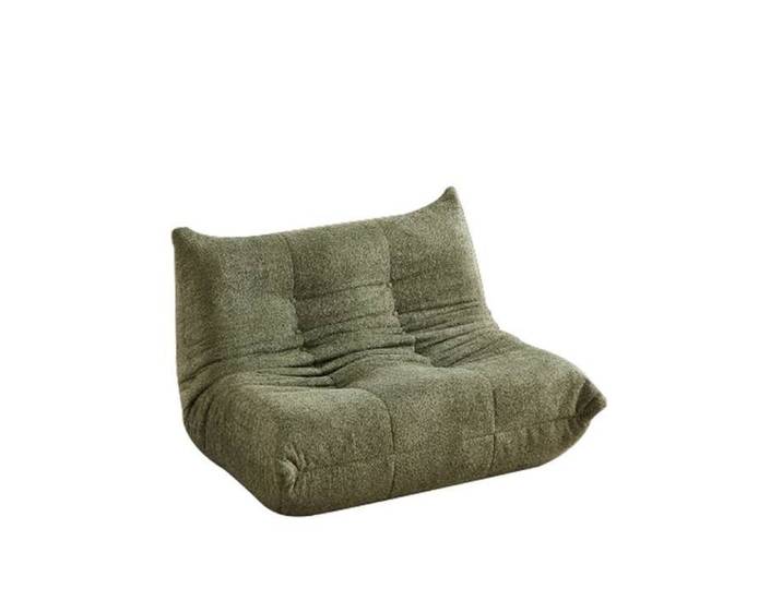 Canapé modulaire velours 3 coussins poche latérale porte-gobelet confort quotidien salon