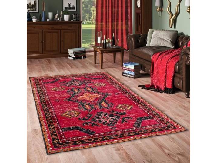 Tapis - PERGAMON - Zoe - Vintage - Rouge - 170x120 cm