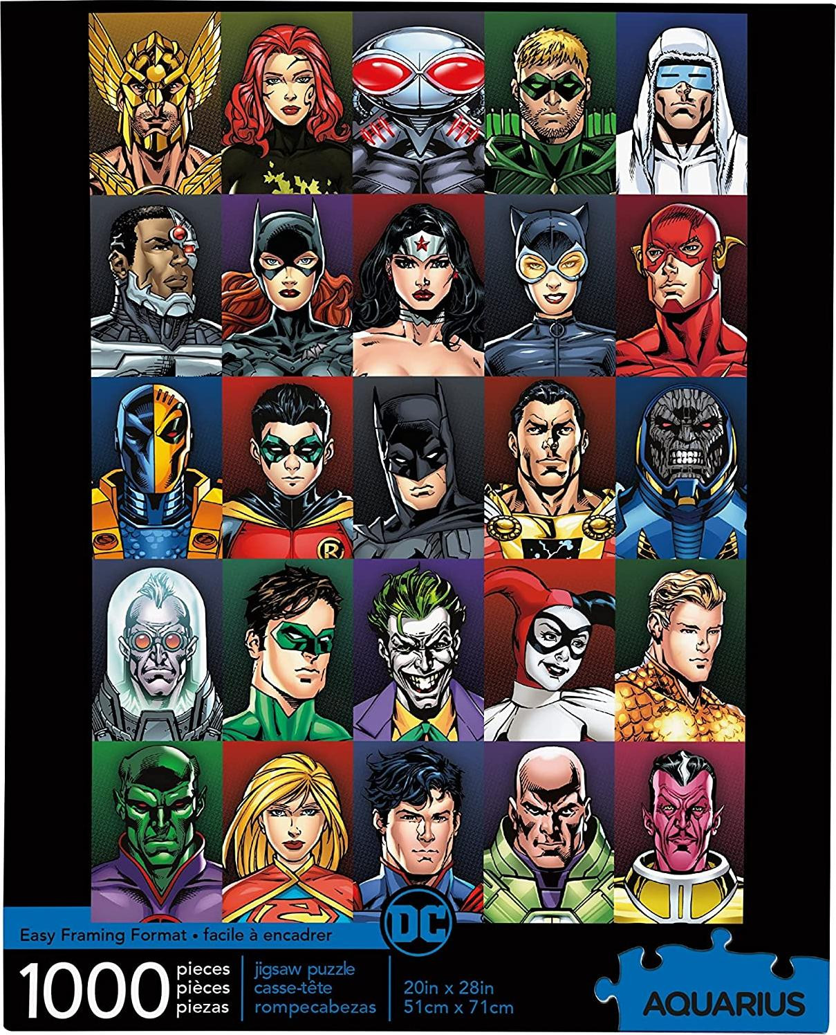Aquarius DC Comics Puzzel Gezichten 1000 stukjes NMR65359