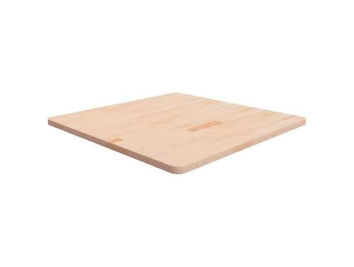 Kaorsrow Tischplatte Eiche Massiv Unbehandelt Quadratisch 80x80x2,5 cm Robustes Eichenholz für Wohnzimmer, Café und Gastronomie. Unbehandelte Natur-Oberfläche zum Selbstgestalten.