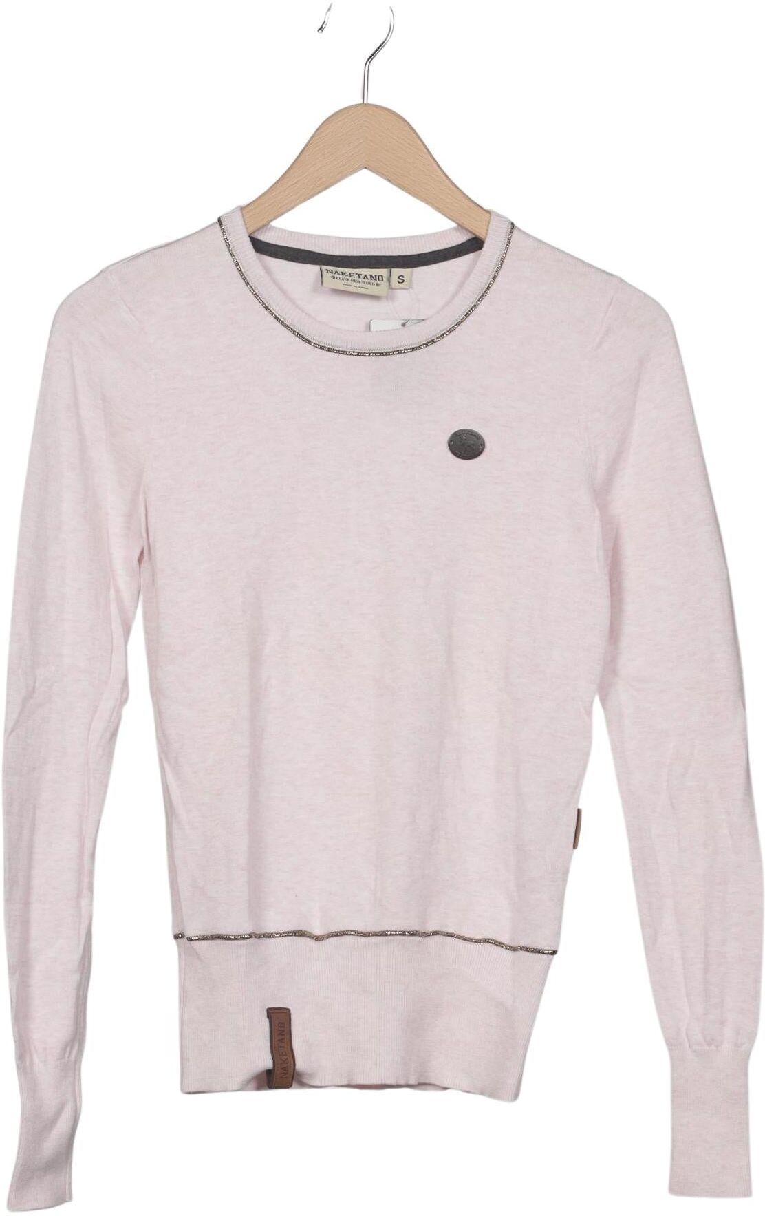 Naketano Damen Pullover, Pink, Gr. S, Baumwolle - Second Hand