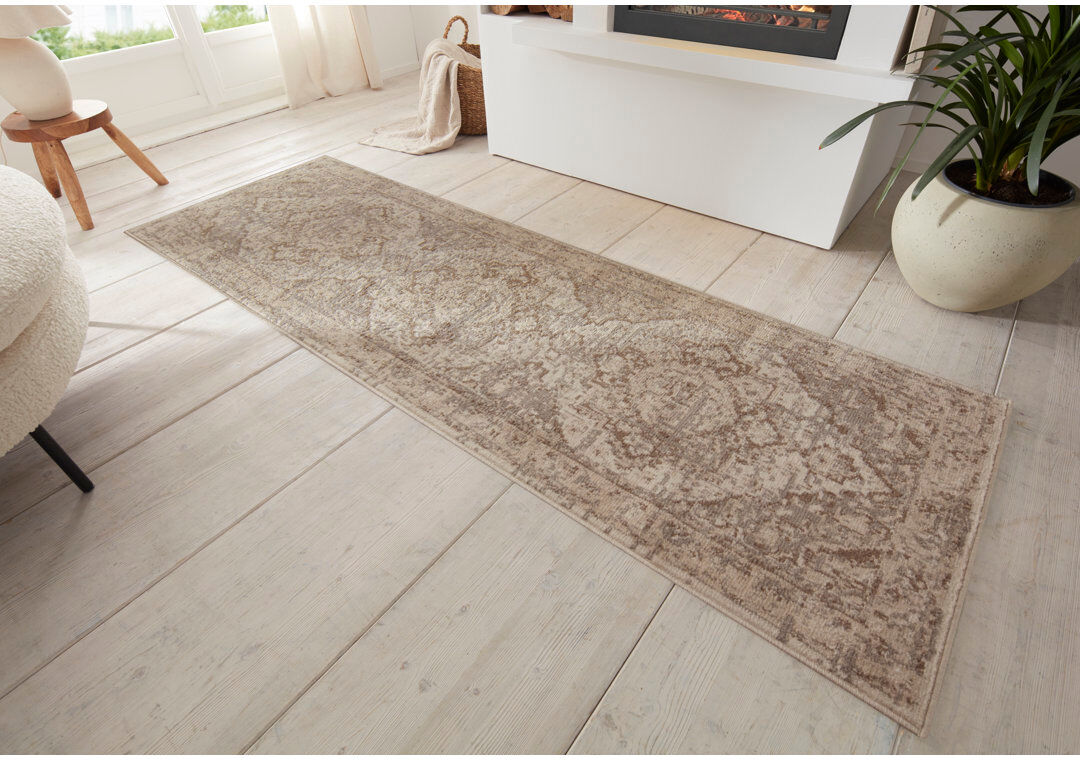 Hanse Home Terrain Beige/Brown Rug Creme Brown Runner 80cm x 200cm