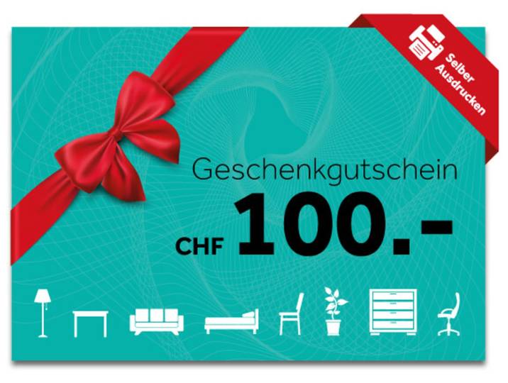 Geschenkgutschein Chf 100.- Zum Ausdrucken