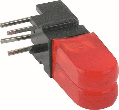 Mentor Mehrfach LED-Anzeige 1802.2232 LED-Baustein Rot 2.5 x 5mm 80 mcd 20mA 2V S=2-Fach, RM=2,54