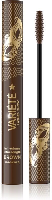 Eveline Cosmetics Variété Lashes Show Mascara til volumen og definition Skygge Brown 10 ml
