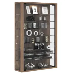 VCM Vitrine »Vitrosa Mini« braun, 59x90x18 cm