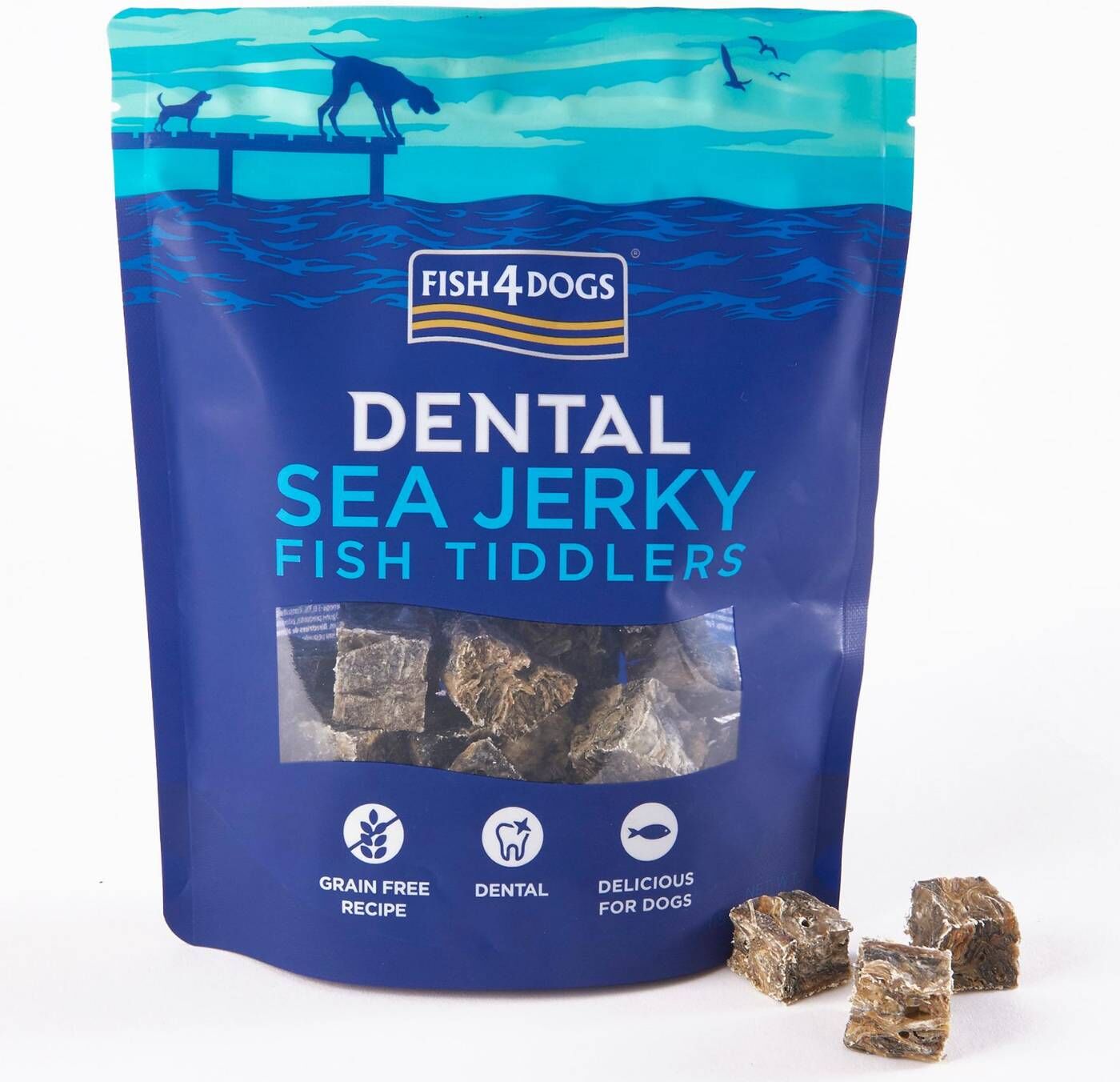 Fish4Dogs Dental Sea Jerky Fish Tiddlers Premi per Cani 115 g