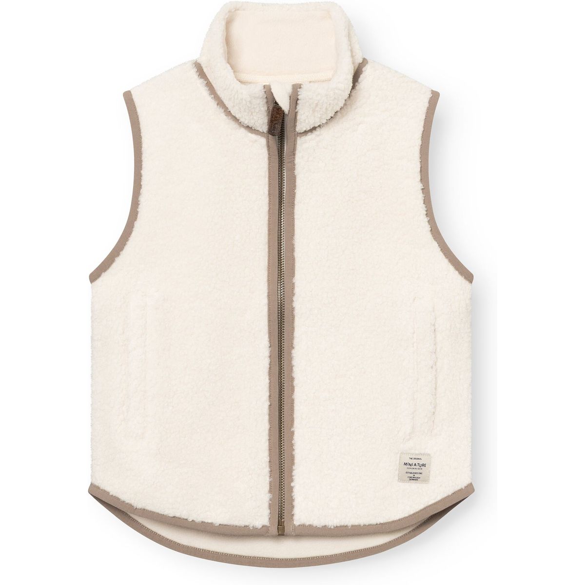 Mini a ture Matbattal Teddyfleece vest. GRS angora cream (1054) 110 1263216217105414