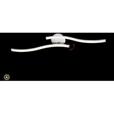 BRILONER LEUCHTEN LED Deckenleuchte "Go", silber, Leuchten, LED Deckenleuchte