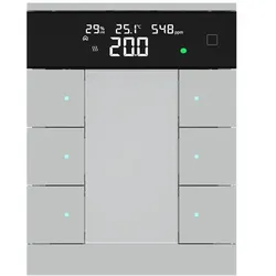Busch-Jaeger SBRC/U6.0.11-83 Busch-Tenton® Bedienelement 6-fach mit Display, CO2 und RTR 2CKA006330A0242 SBRCU601183