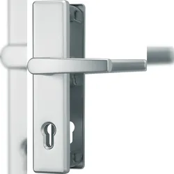 ABUS Tür-Schutzbeschlag HLS214 - Aluminium - mit beidseitigem Drücker