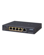 Planet Network transmitter & receiver Schwarz 10 100 1000Mbit/s Netzwerk-Erweiterungsmodul 1-Port Ultra PoE to 4-Port 802.3af/at Gigabit Extender (POE-E304)