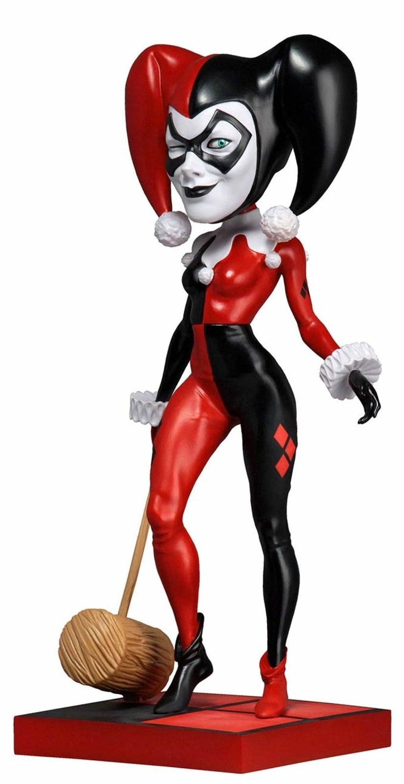 NECA DC Comics Harley Quinn Classic Headknocker wiebelende figuur, 20 cm