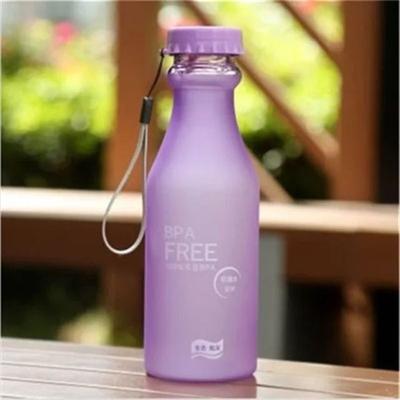 Uplifted Finds 550ML BPA Free Leak Proof Plastic Water Bottle 2 Pcs purple