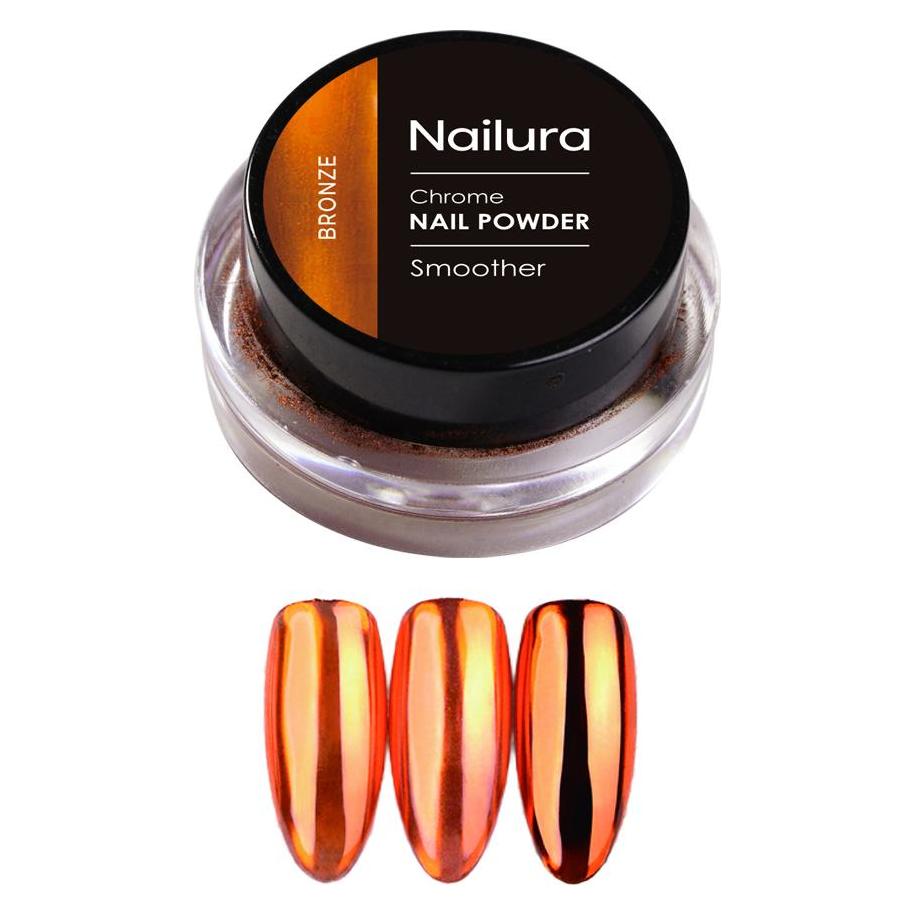 Nailura - Chrom Powder - Bronze (Kunstnägel, Bronze) (70455)