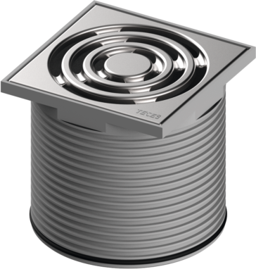 TECEdrainpoint S Rostrahmen 3660001 100x100mm, Kunststoff, mit Designrost