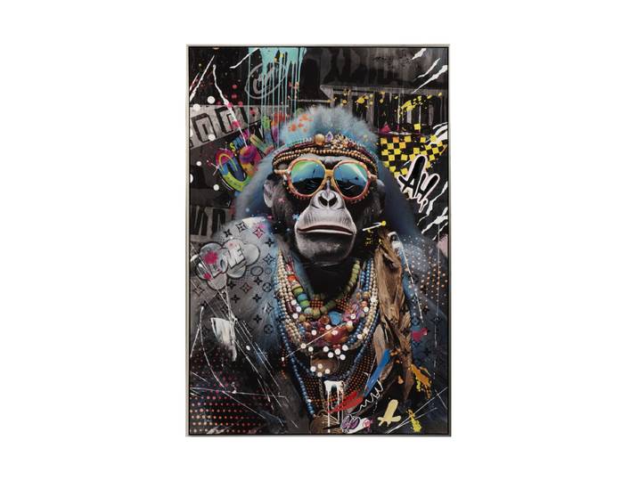 Handbemaltes, gerahmtes Bild „Easy Going“ 80 x 120 cm Multicolor Crea Collection