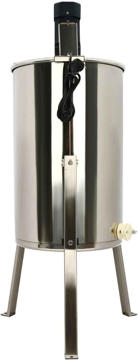 140W Elektrische Honigschleuder,Edelstahl Imkerei Schleuder,Abscheider Honigschleuder Professional Honey Honig Extractor für Hobbyimker Imker Bienenzucht Honigschleifmaschine (2/4 Rähmchen)