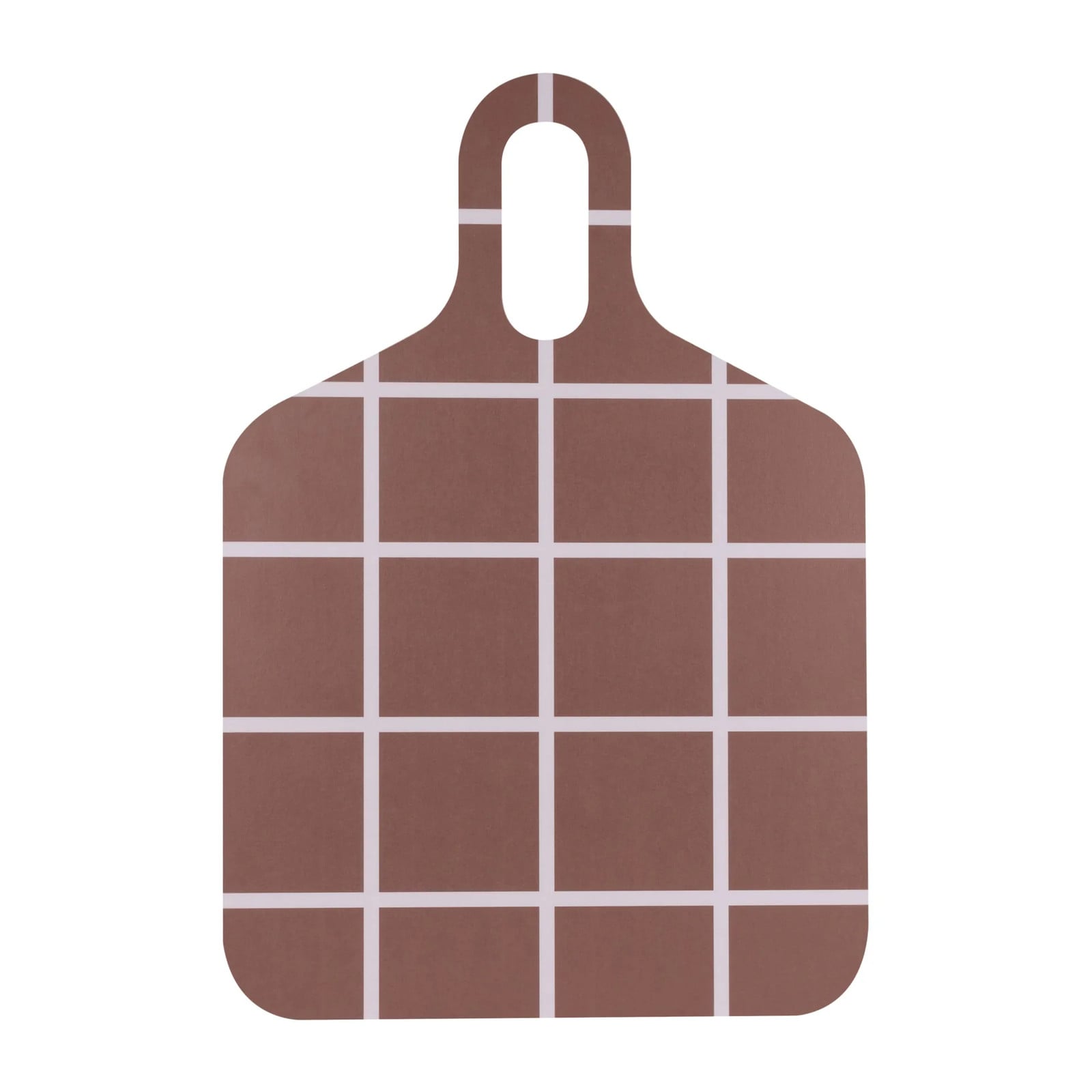 Muurla Checks & Stripes dienblad Brown-beige 30 x 44 cm