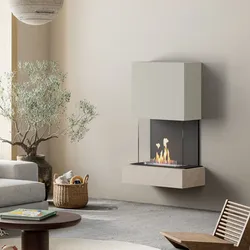 muenkel design Como [moderner Design Ethanolkamin]: Jura (Schiefer beige) - Weiß - Planika Senso