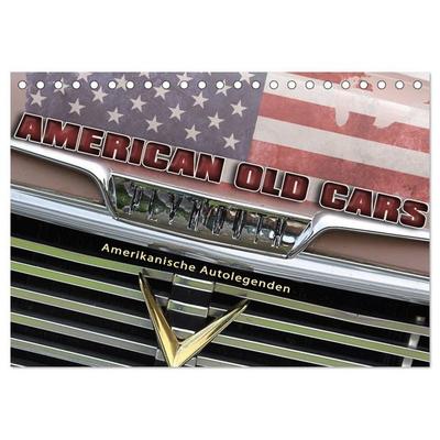 American Old Cars - Amerikanische Autolegenden (Tischkalender 2027 DIN A5 quer), CALVENDO Monatskalender