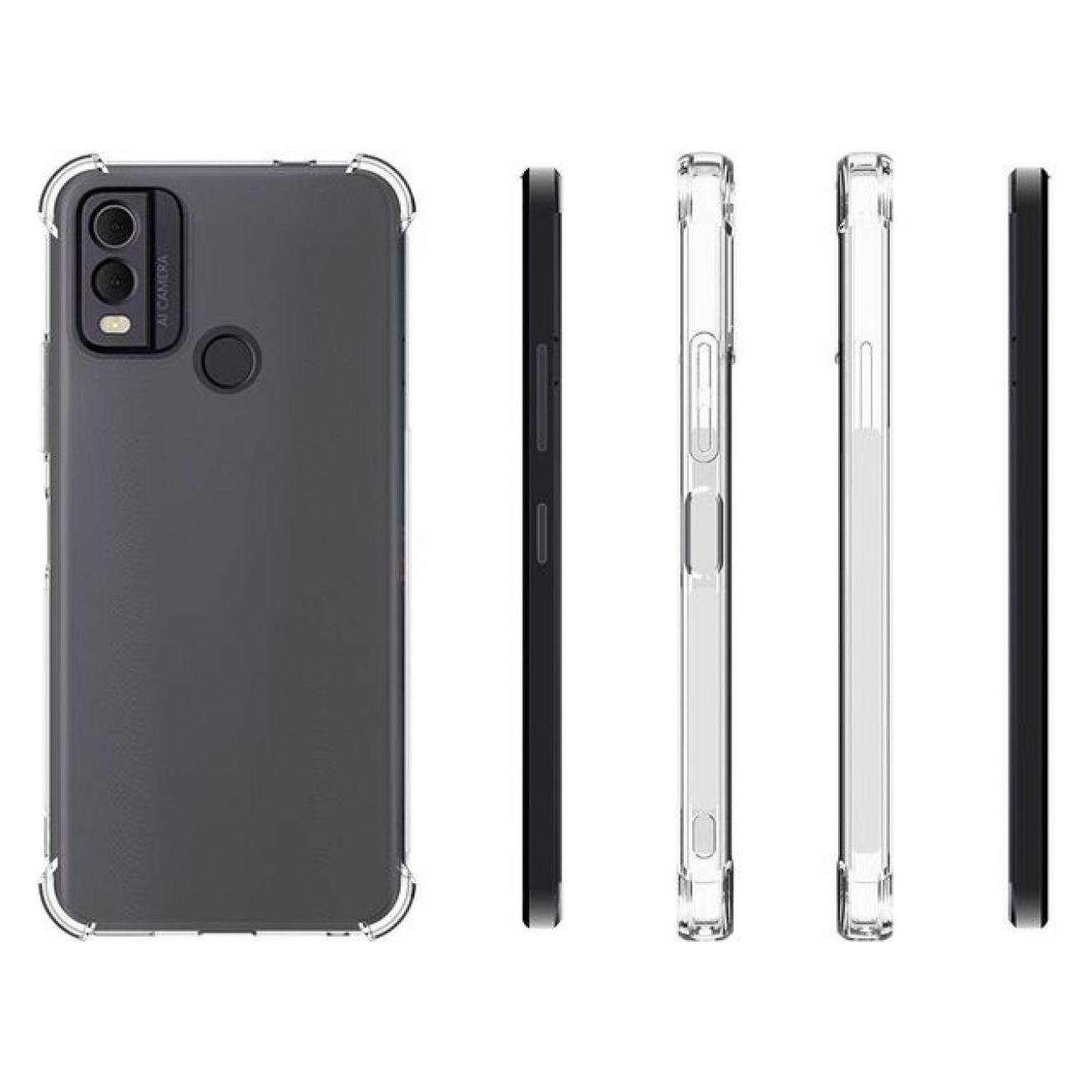 Screenguard Nokia C22 Hülle Crystal Soft Airbag Bumper (Nokia C22) (00032658)