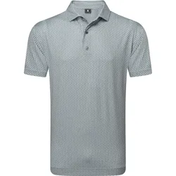 FootJoy Polo Houndstooth Geo Lisle, grau
