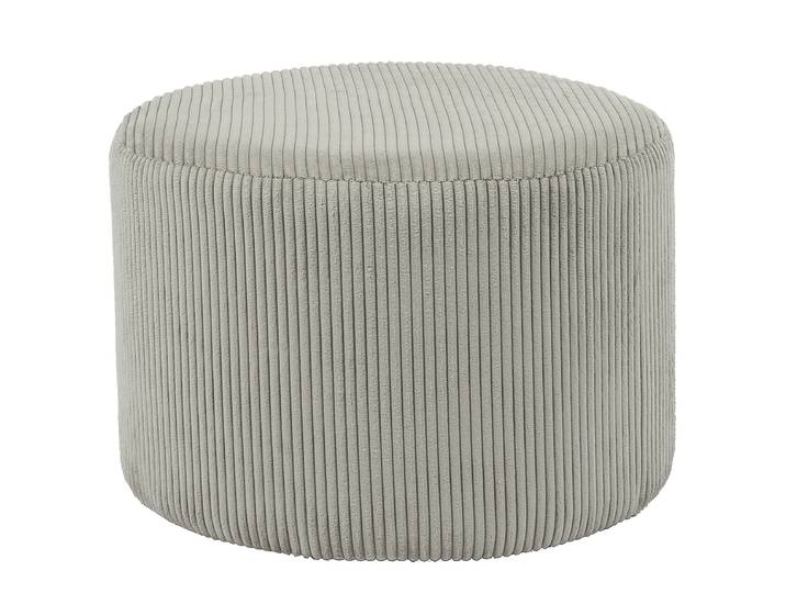 Pouf Papari 55 x 38 x 55cm Grau/Hellgrau