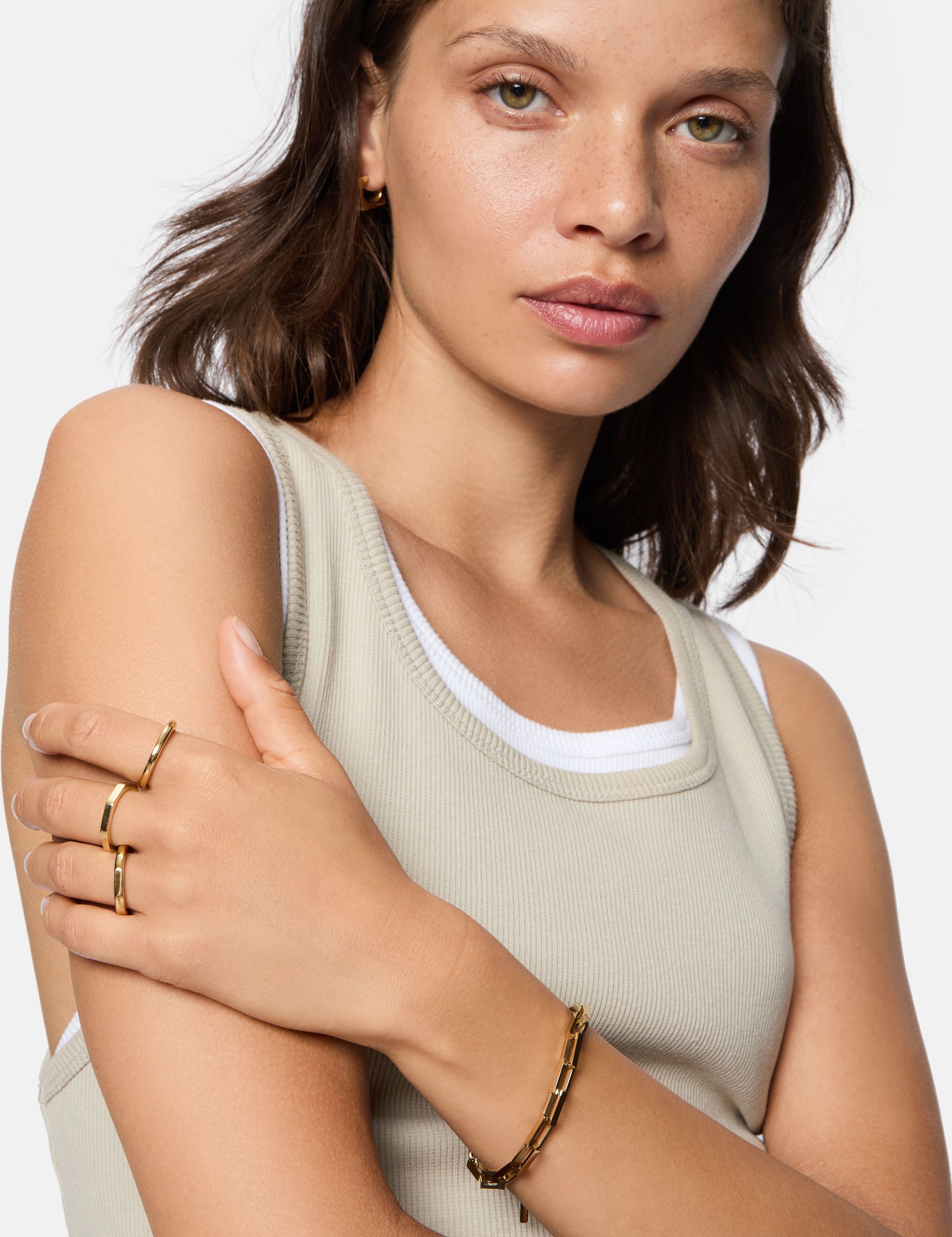 Ring-Set LIEBESKIND BERLIN "Schmuck Geschenk Edelstahl Ring Urban Chic" Gr. 56, gold (gelbgoldfarben), Fingerringe, Damen, 56, Edelstahl, 3mm
