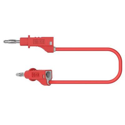 Electro PJP 2110-CD1-25R Messleitung Bananenstecker Bananenstecker 25cm Rot 1St.