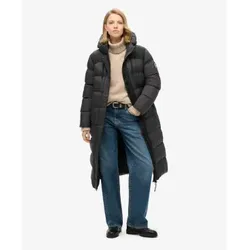 Superdry für Damen. W5011735A Ripstop-Mantel schwarz (XL), Lässig, Nachhaltig, Recyceltes Nylon
