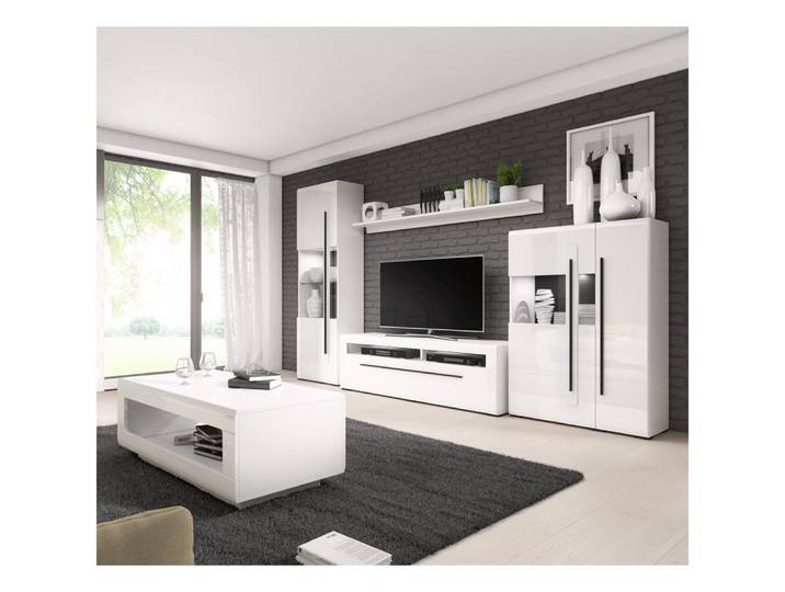 Lomadox Wohnwand TURDA-83, (5-St), moderner Stil inkl. LED Beleuchtung und Couchtisch