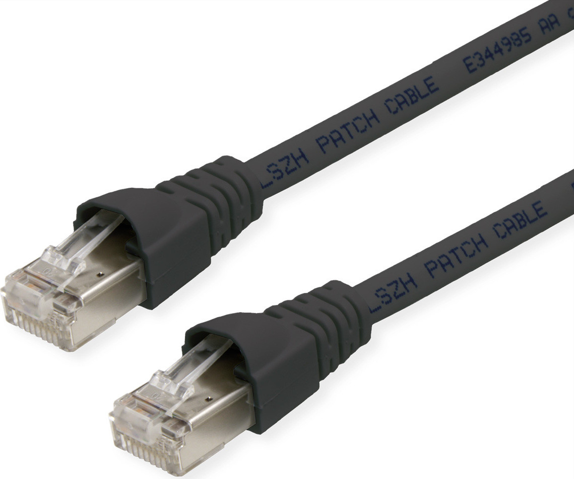 Telegärtner Patchkabel Cat.6A S/FTP, 15,0 meter, zwart