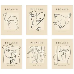 POSTER Set Mit 6 Illustrationen Von Pablo Picasso Frieden A3 Rahmenlos