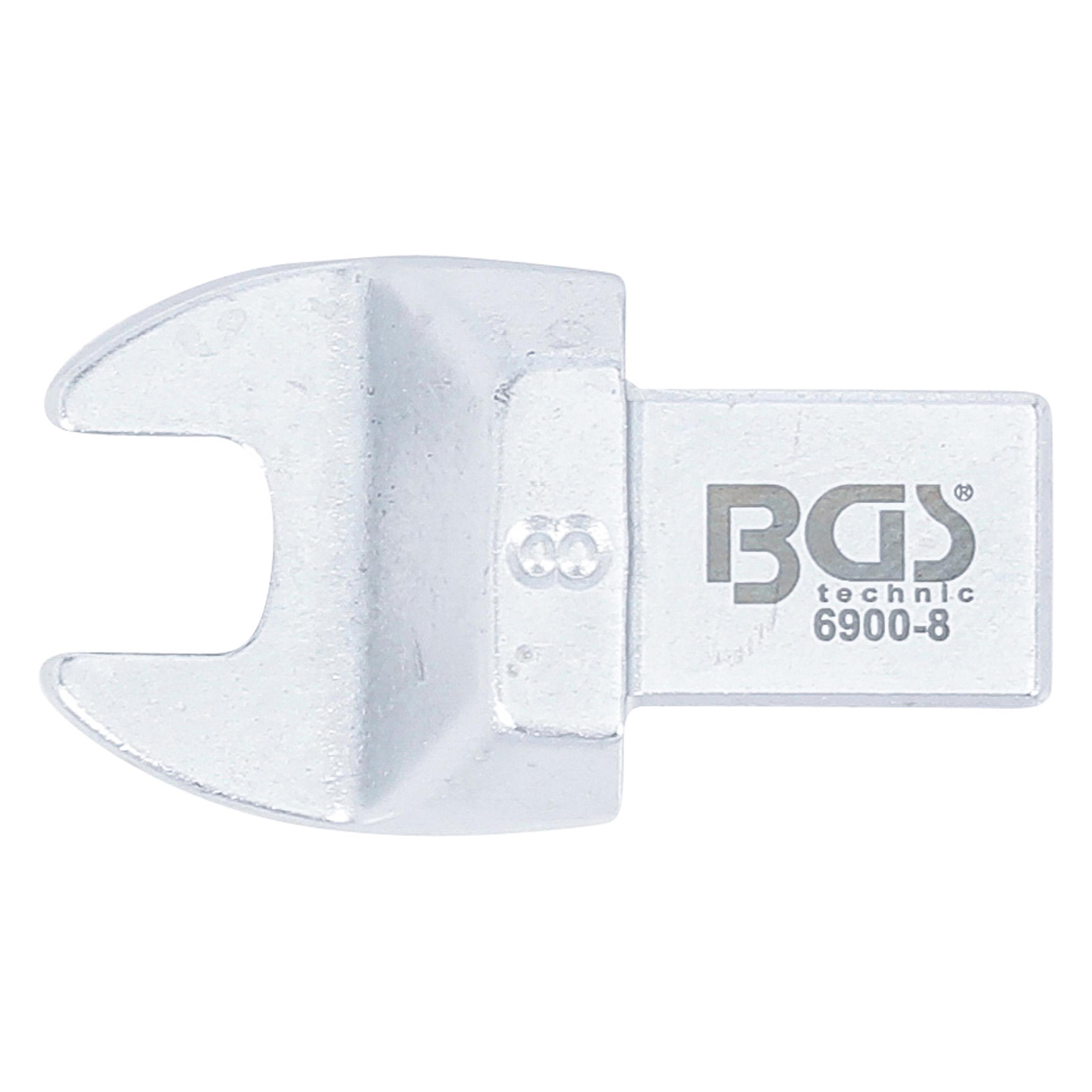 BGS Einsteck-Maulschlüssel 8 mm Aufnahme 9 x 12 mm (8 mm) (6900-8)