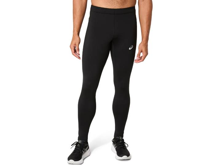 Lauftights ASICS CORE WINTER TIGHT , Herren, Gr. M, N-Gr, schwarz (performance schwarz), Obermaterial: 91% Polyester, 9% Elasthan, Hosen Lauftights, Wärmend, Reflektierend, Praktische Taschen