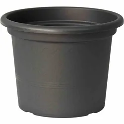 euro3plast Kübel GEO Ø 25 cm anthrazit rund anthrazit 25
