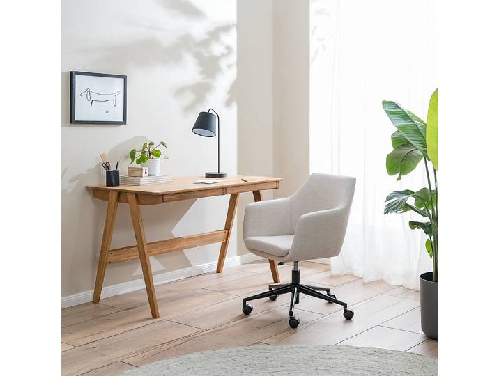 Bureau Dounby 120 x 76 x 65cm Marron/Chêne